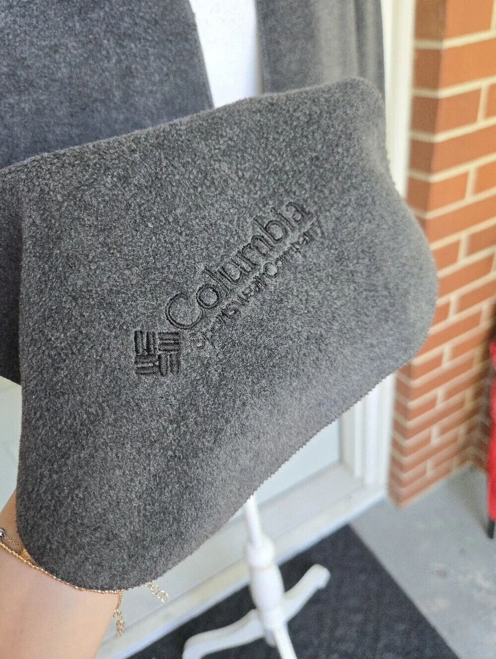 Columbia Fleece Scarf Gray